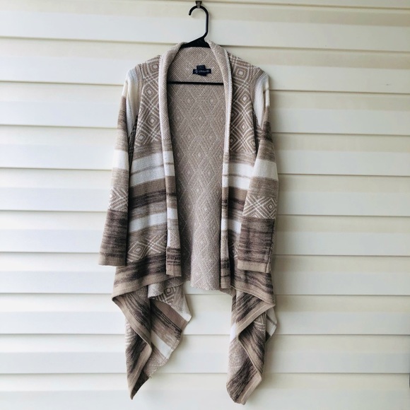 Aztec Pattern Cardigan Sweater - Picture 3 of 5